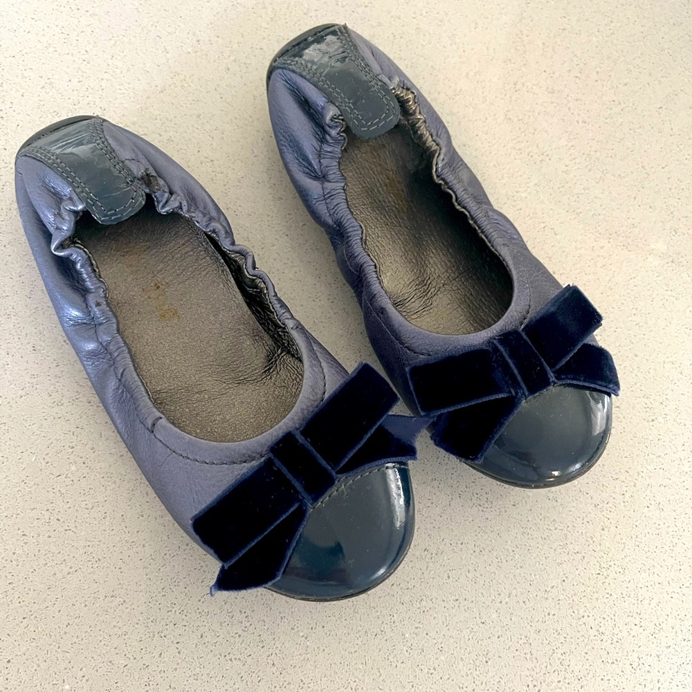 Naturino Girls Leather Flat Ballerina Shoes